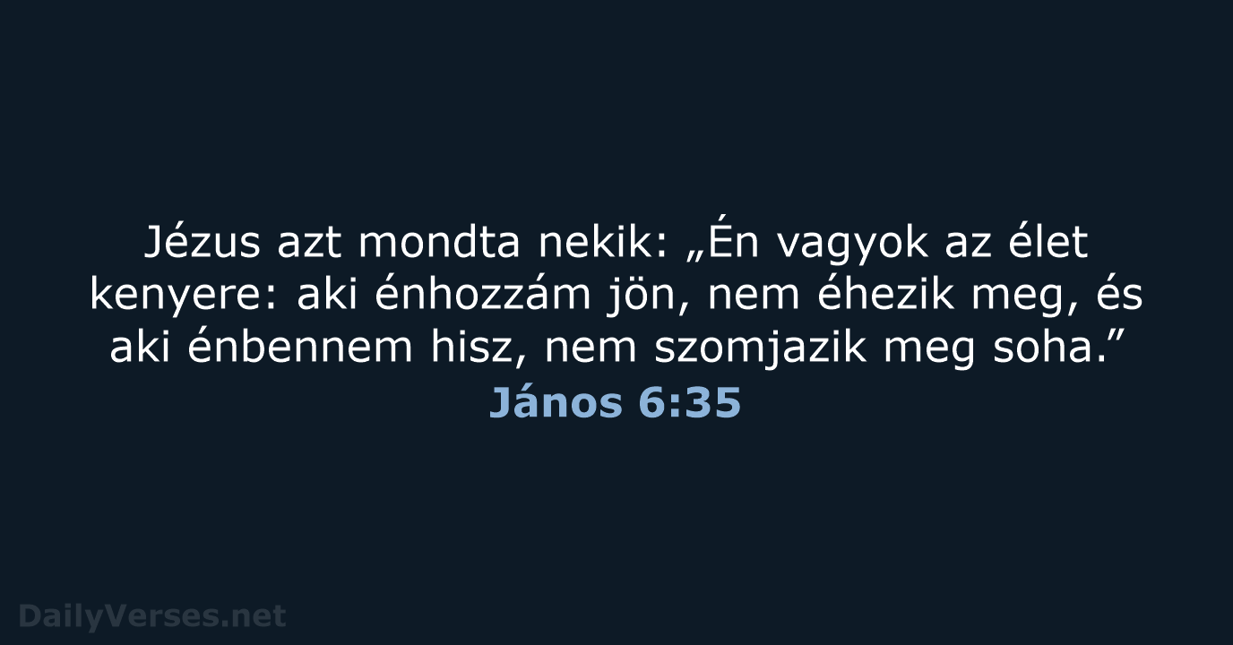 János 6:35 - UF