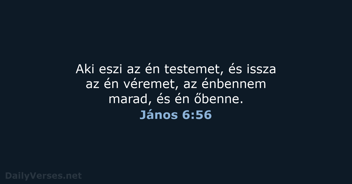 János 6:56 - UF