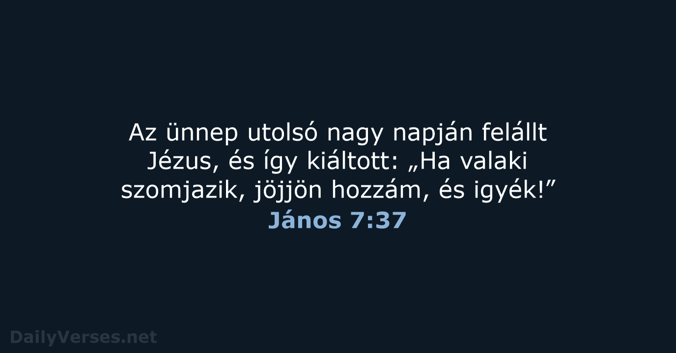 János 7:37 - UF