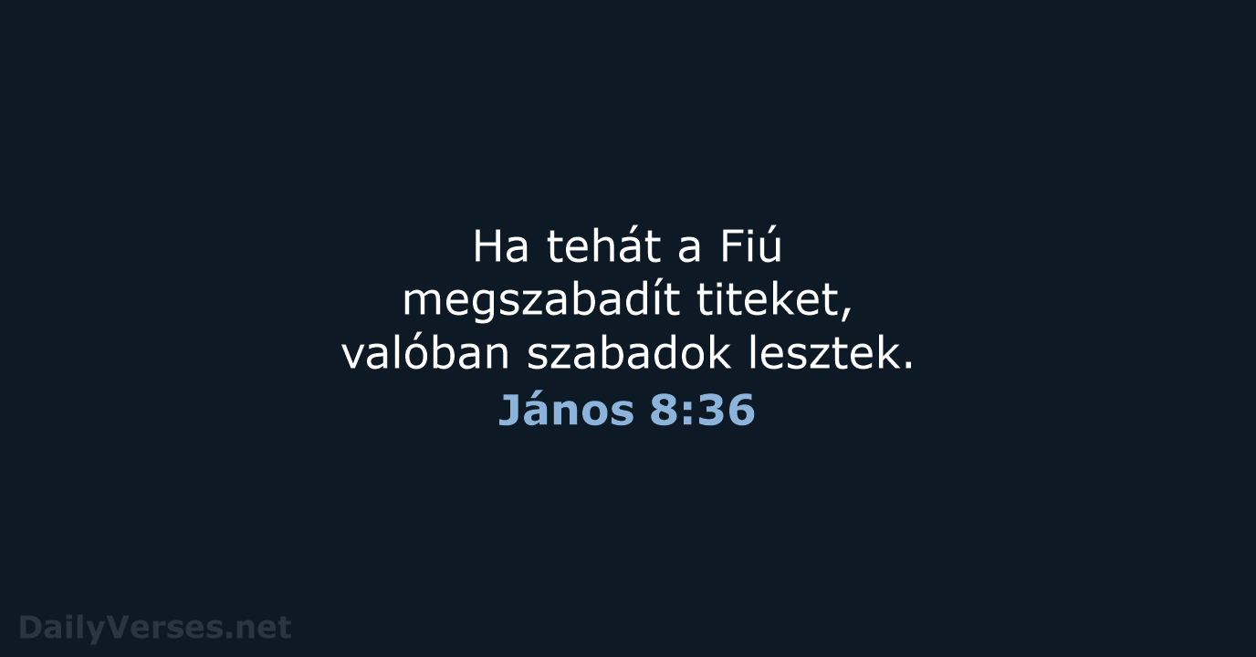 János 8:36 - UF