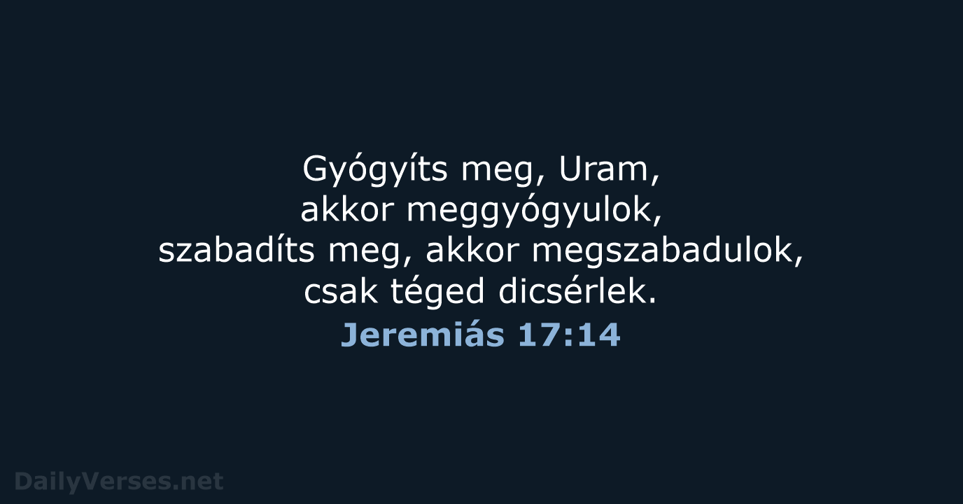 Jeremiás 17:14 - UF