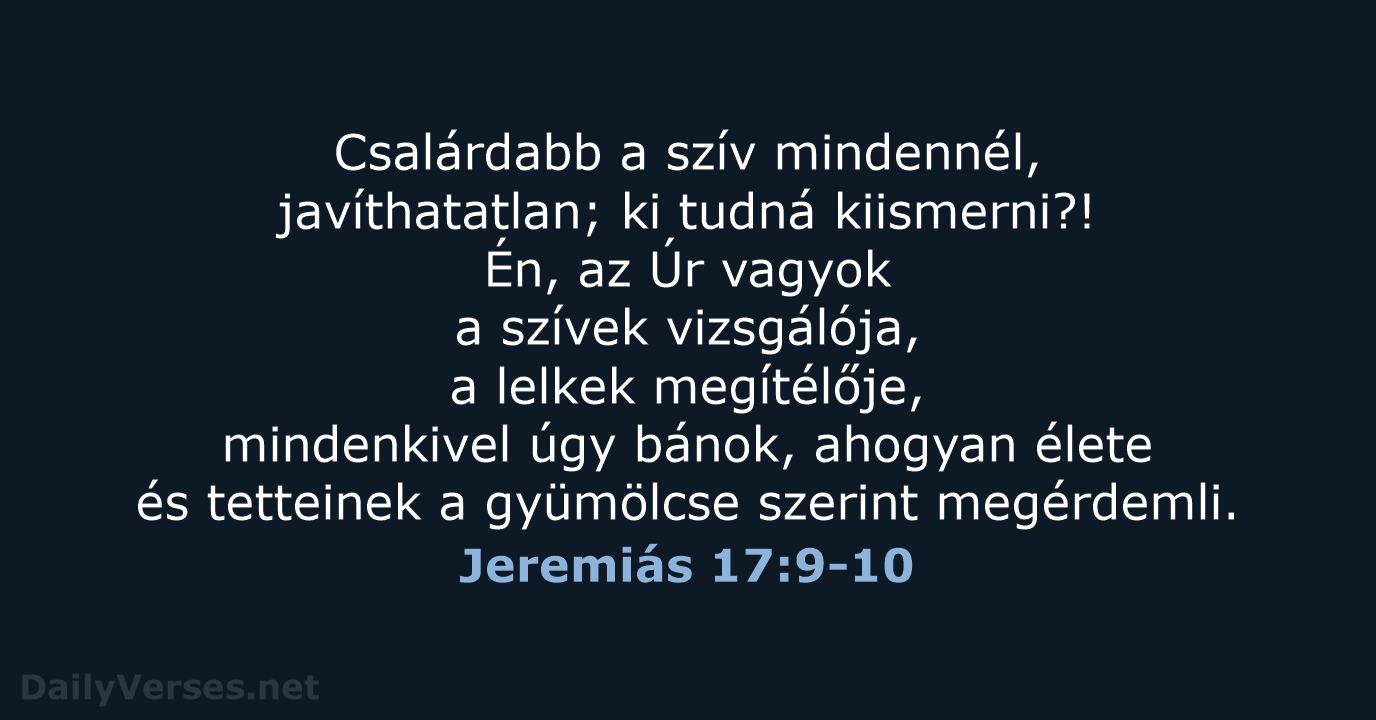 Jeremiás 17:9-10 - UF