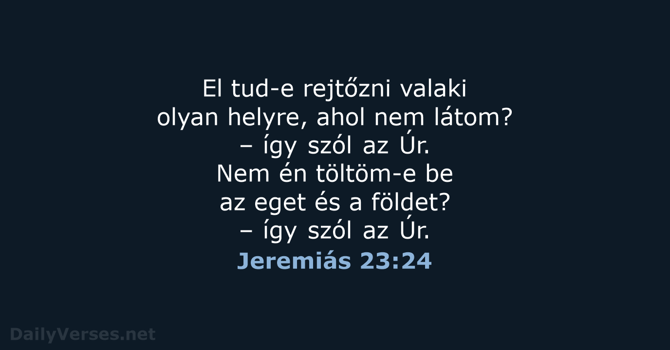 Jeremiás 23:24 - UF