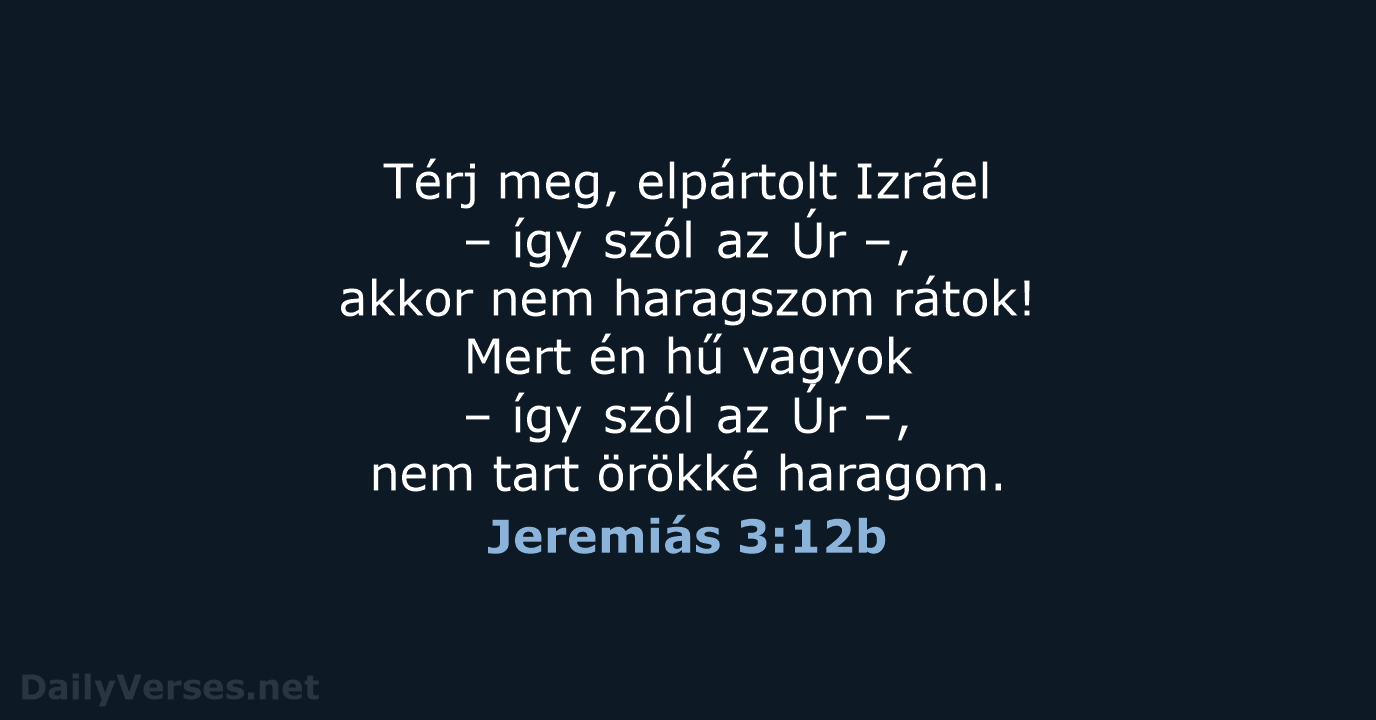 Jeremiás 3:12b - UF