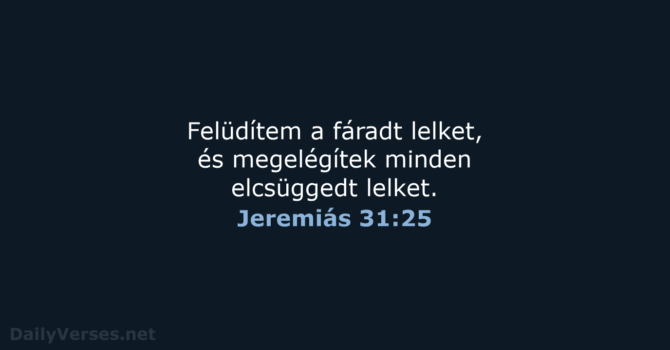 Jeremiás 31:25 - UF