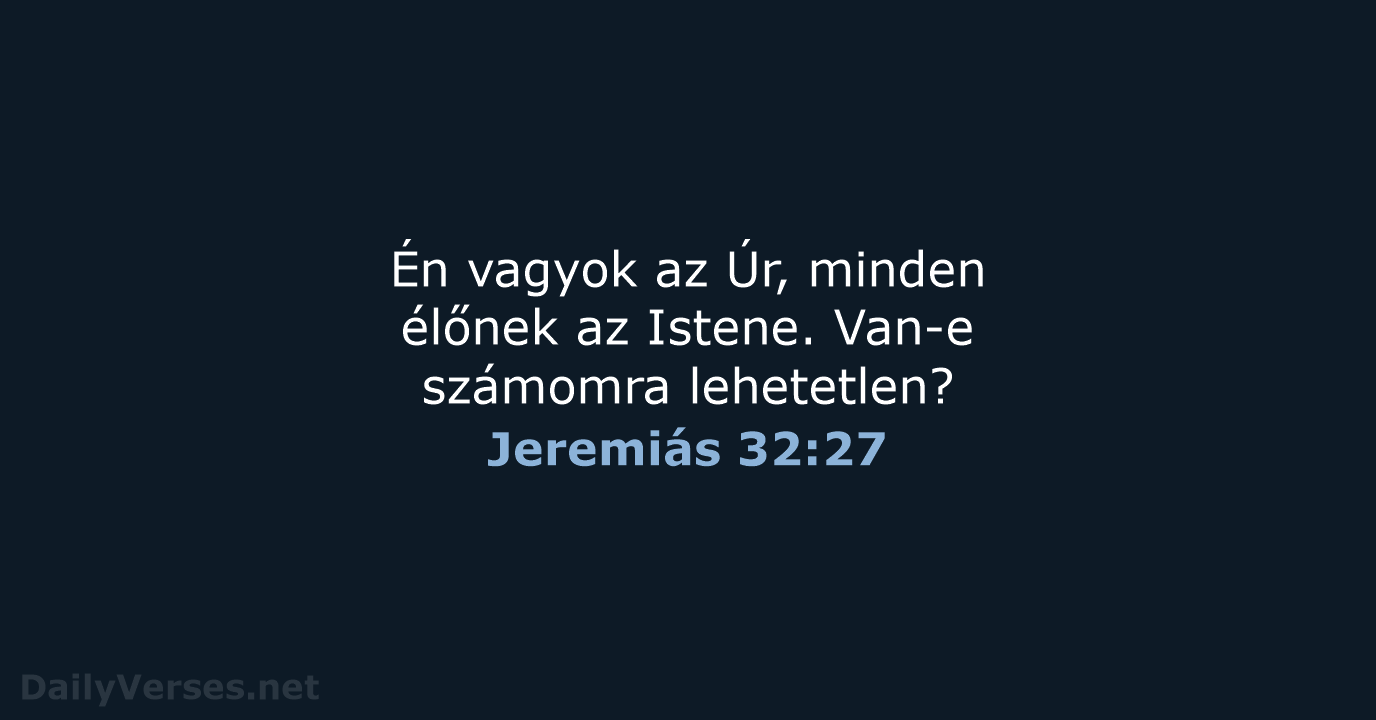 Jeremiás 32:27 - UF