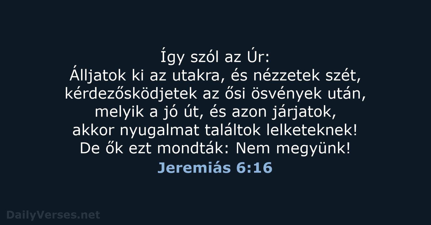 Jeremiás 6:16 - UF