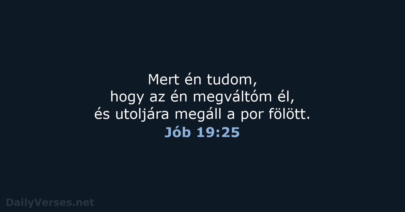 Jób 19:25 - UF