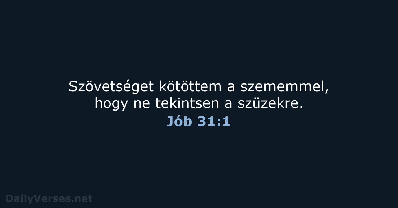 Jób 31:1 - UF