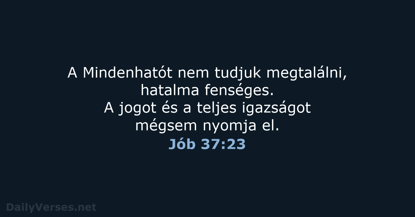 Jób 37:23 - UF