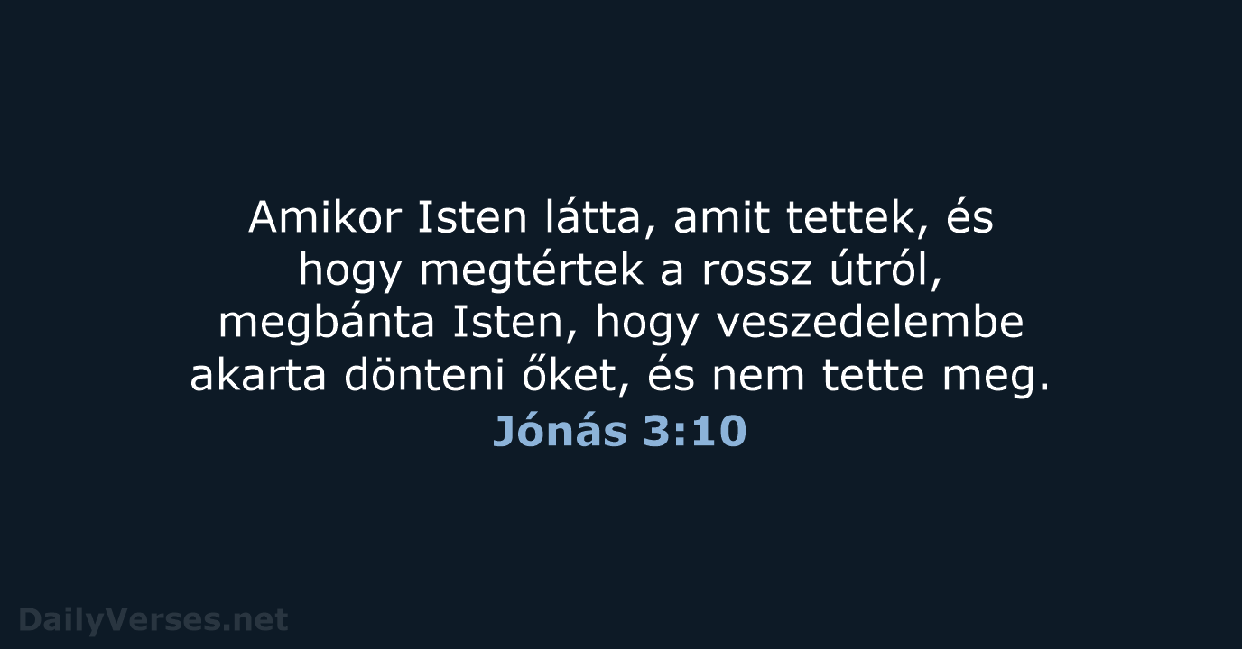 Jónás 3:10 - UF