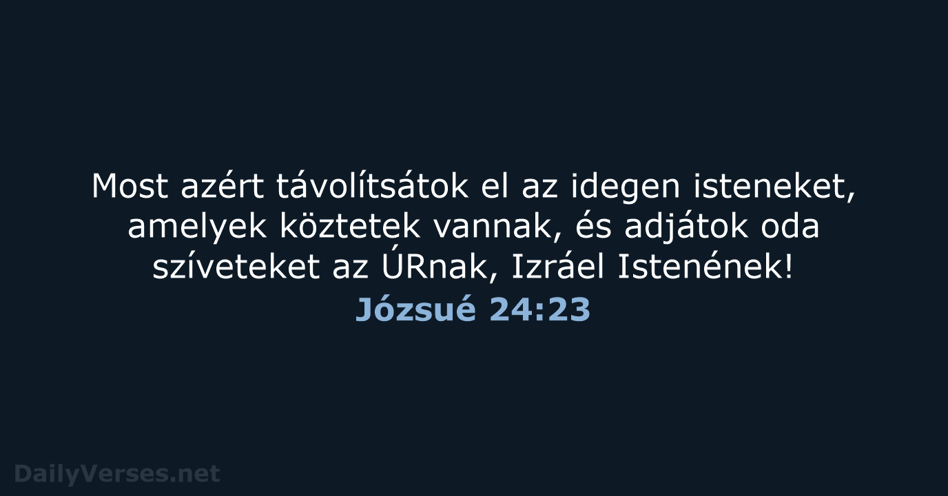 Józsué 24:23 - UF