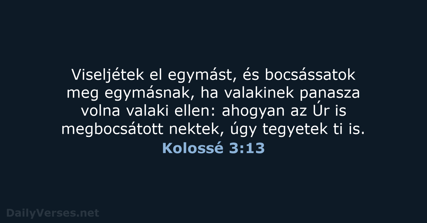 Kolossé 3:13 - UF