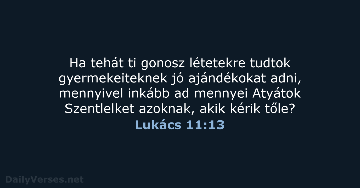 Lukács 11:13 - UF