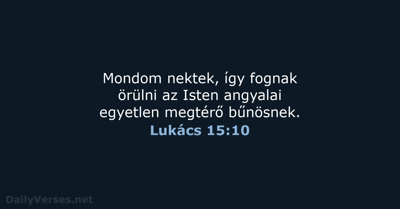 Lukács 15:10 - UF