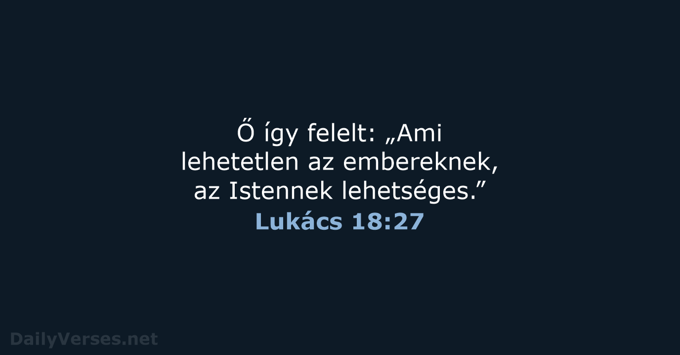 Lukács 18:27 - UF