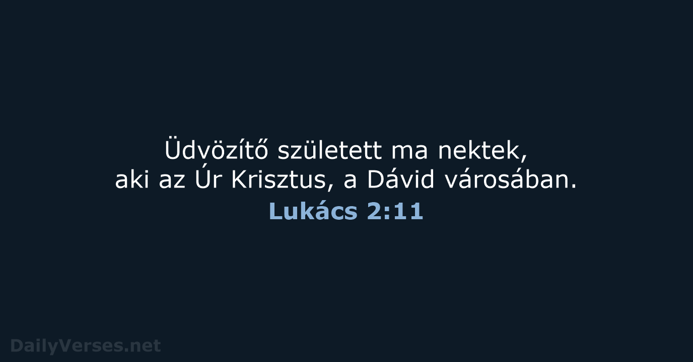 Lukács 2:11 - UF