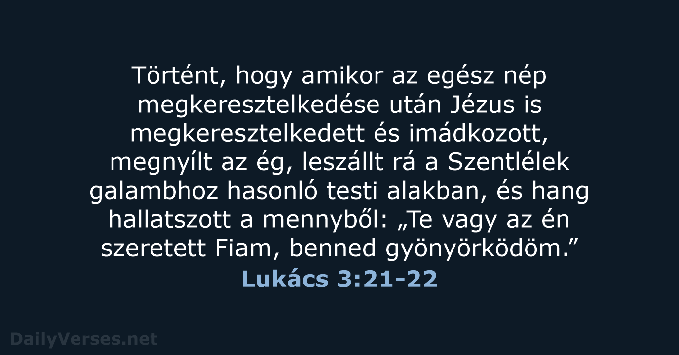 Lukács 3:21-22 - UF