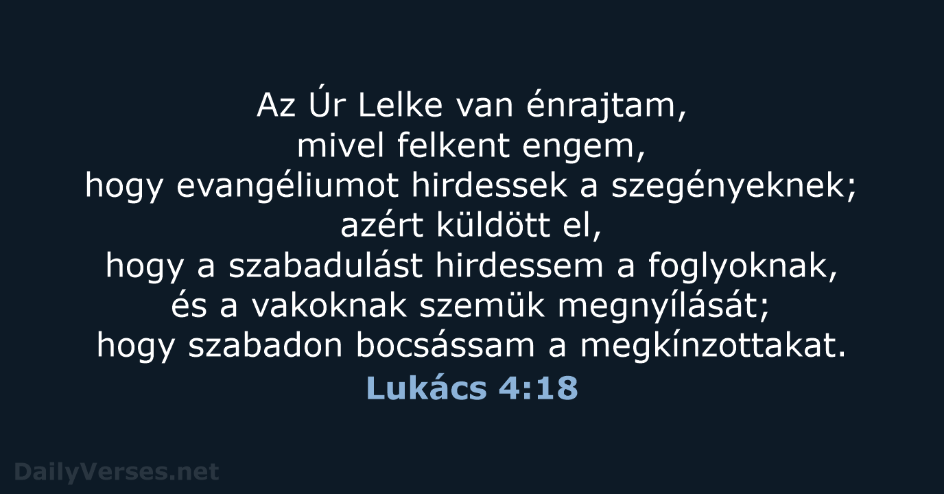 Lukács 4:18 - UF