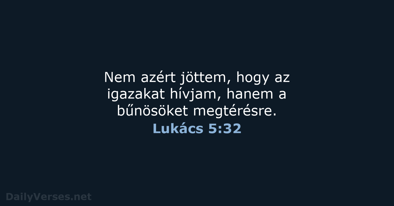 Lukács 5:32 - UF