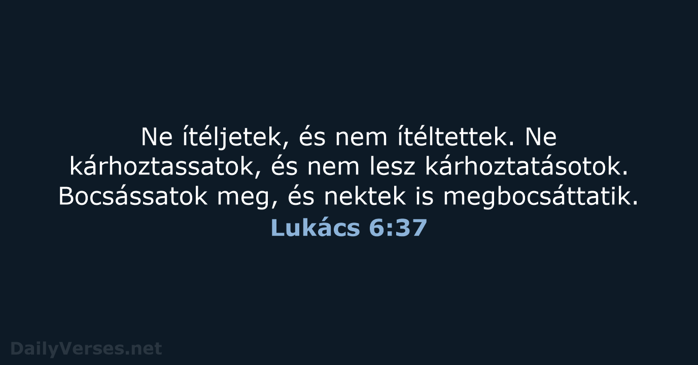 Lukács 6:37 - UF