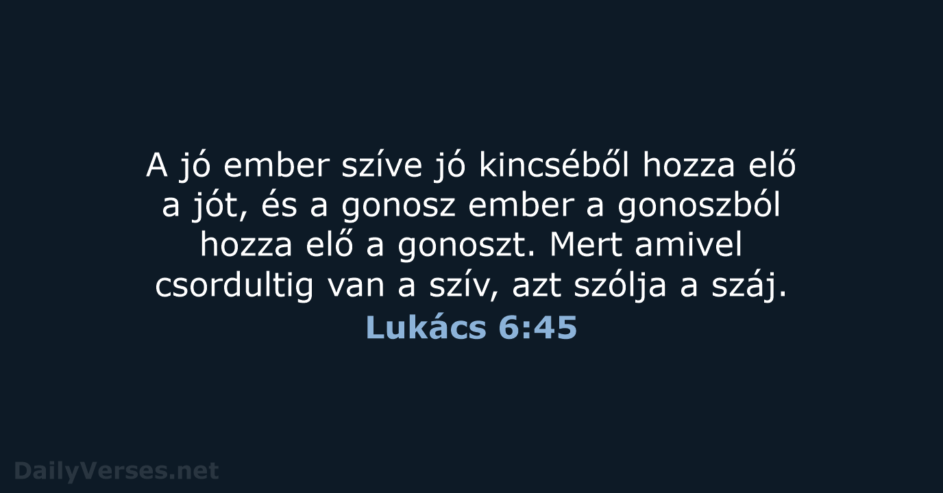 Lukács 6:45 - UF