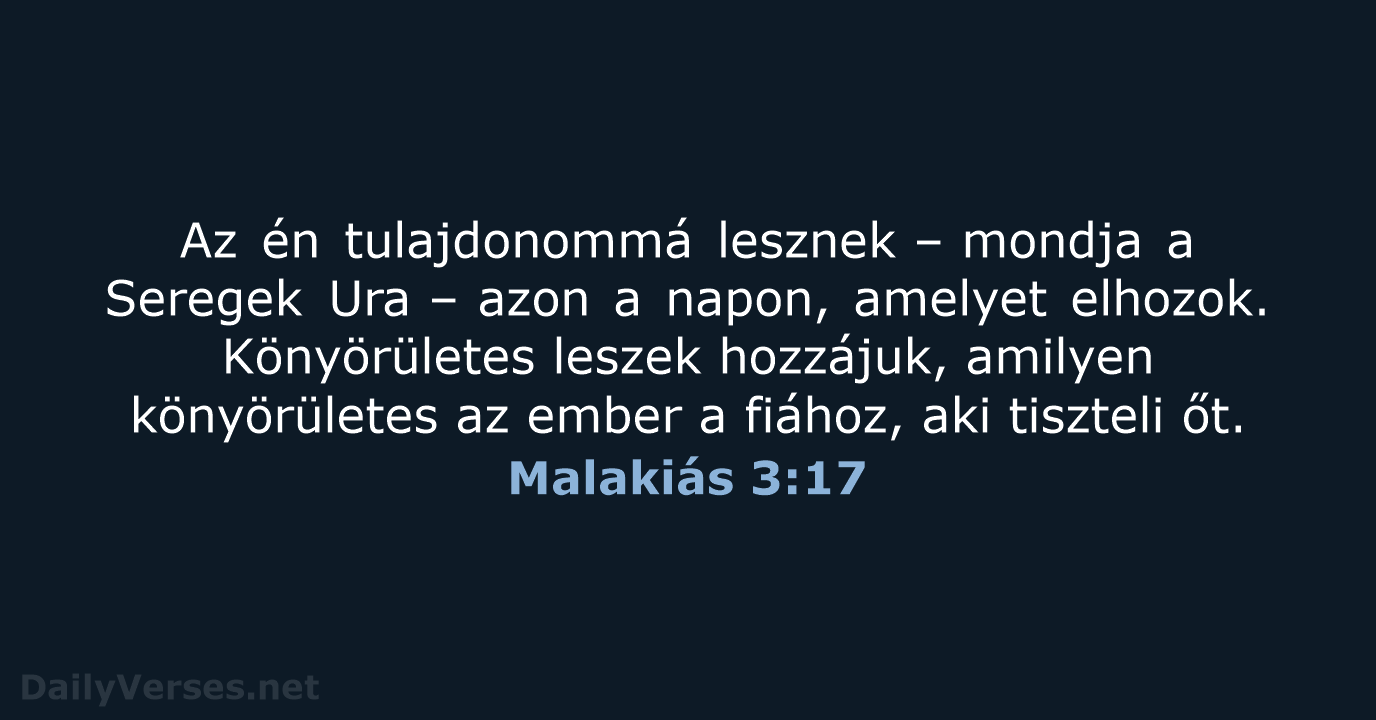 Malakiás 3:17 - UF