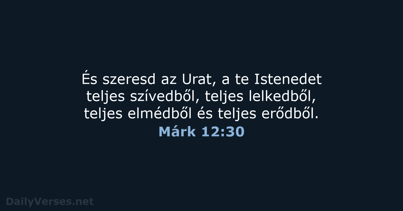 Márk 12:30 - UF