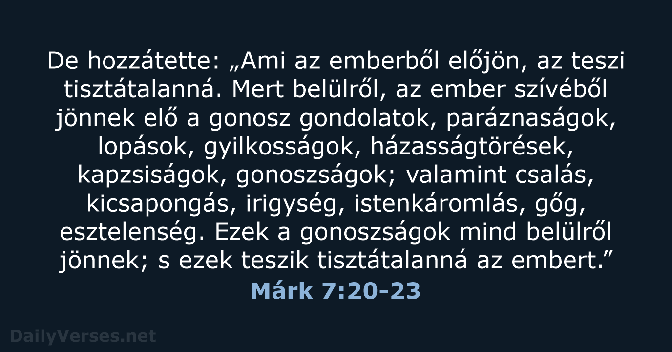 Márk 7:20-23 - UF