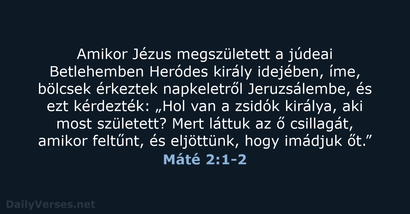 Máté 2:1-2 - UF