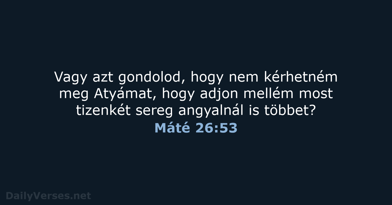 Máté 26:53 - UF