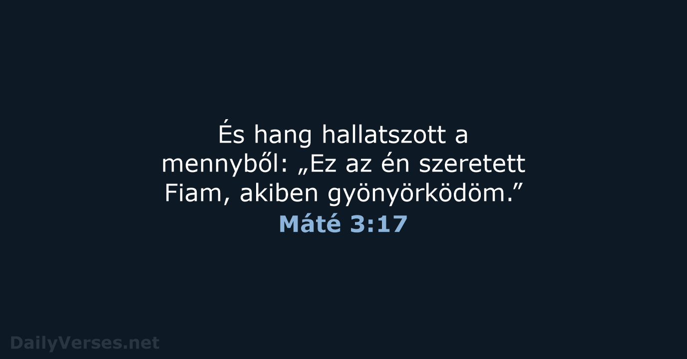 Máté 3:17 - UF