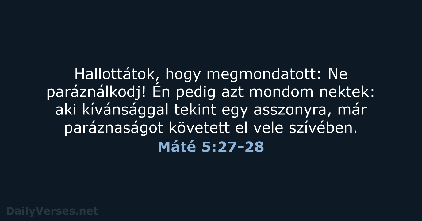 Máté 5:27-28 - UF