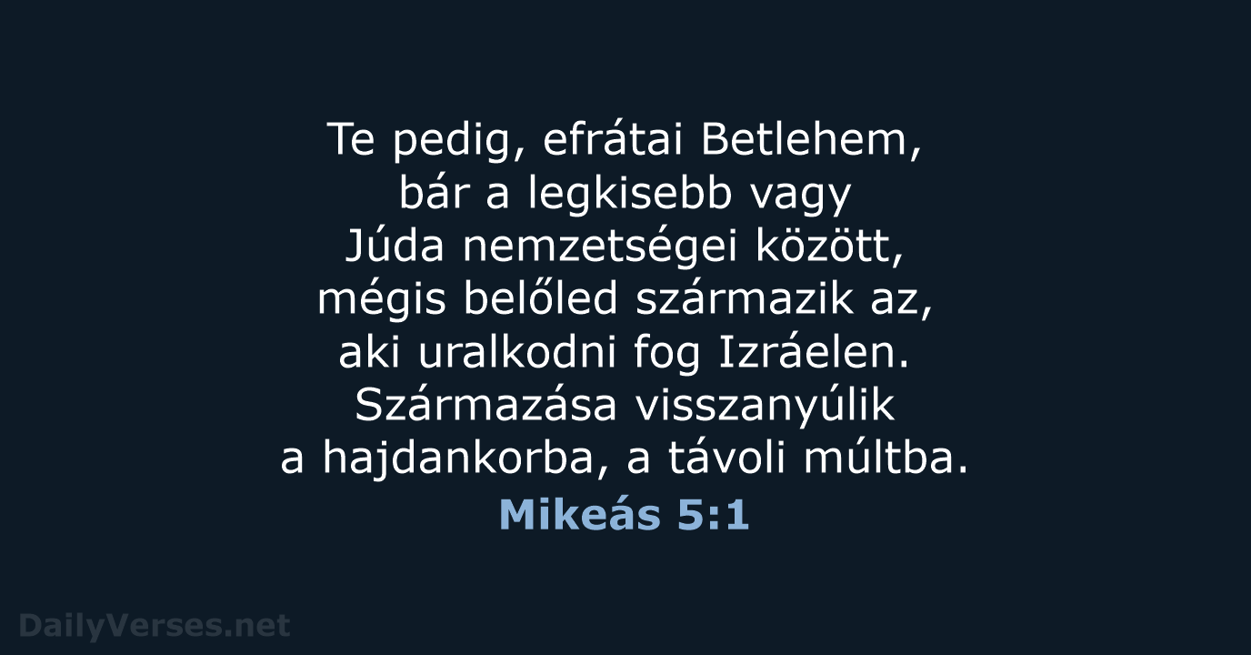 Mikeás 5:1 - UF