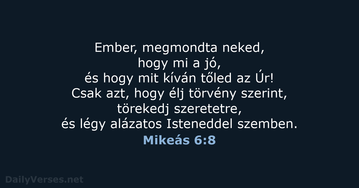 Mikeás 6:8 - UF