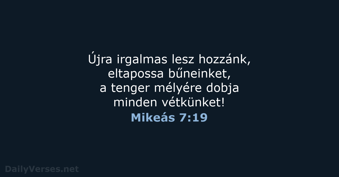 Mikeás 7:19 - UF