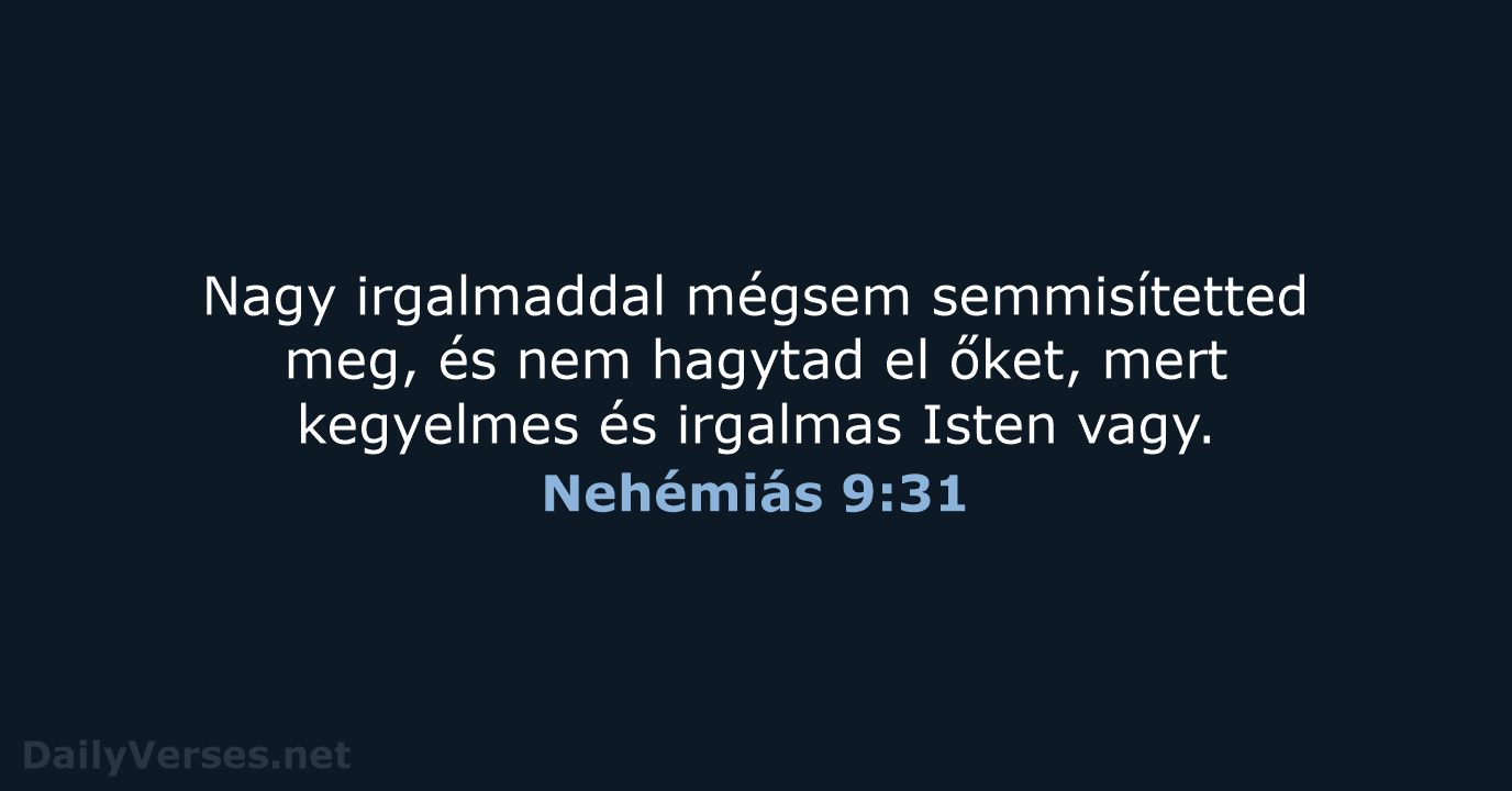 Nehémiás 9:31 - UF