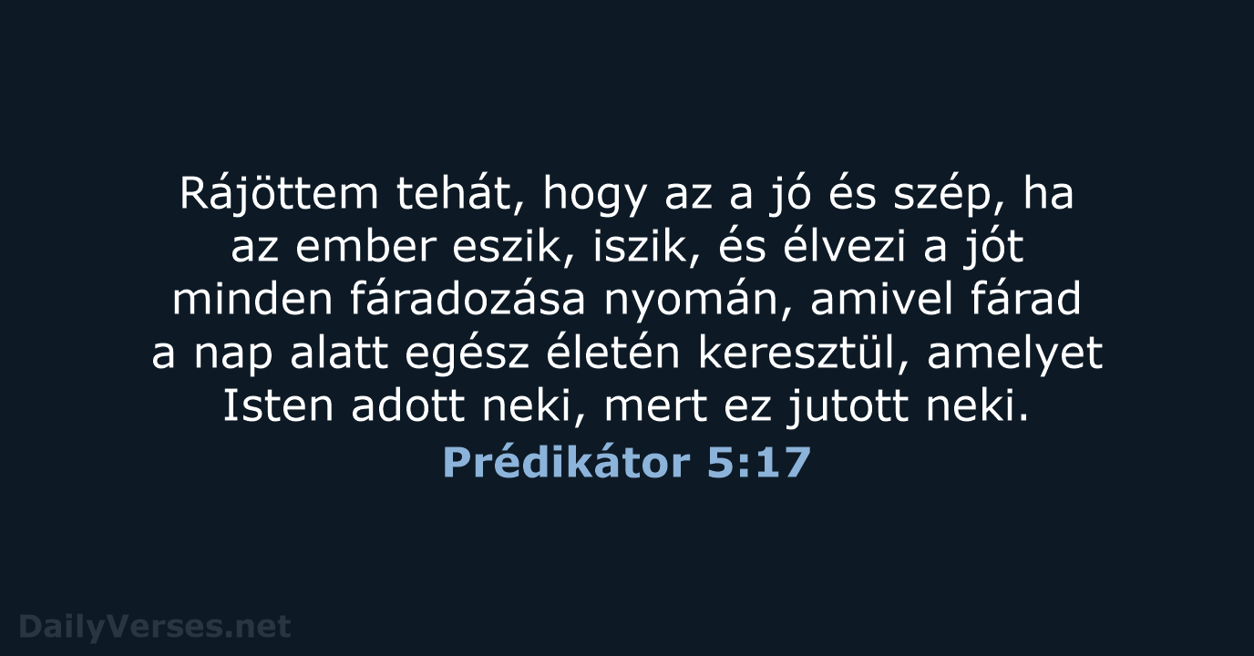 Prédikátor 5:17 - UF