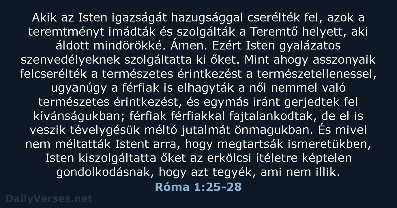 Róma 1:25-28 - UF