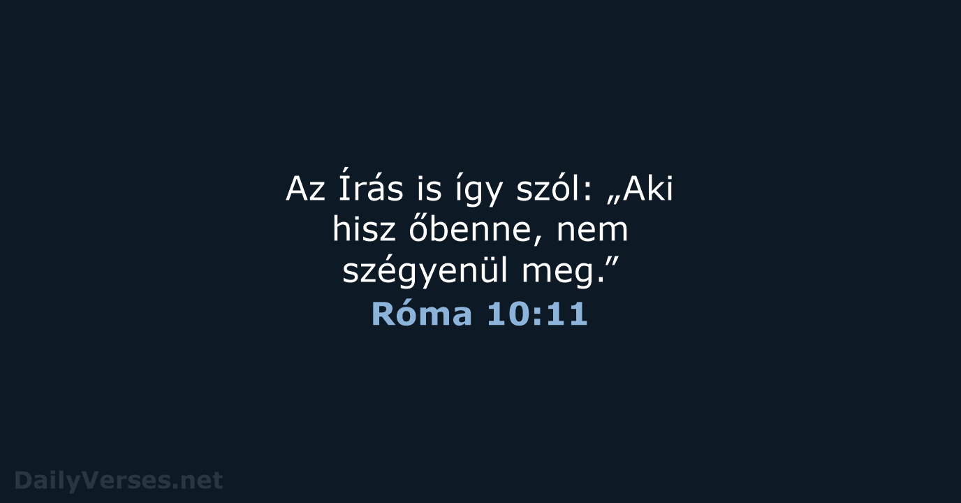 Róma 10:11 - UF