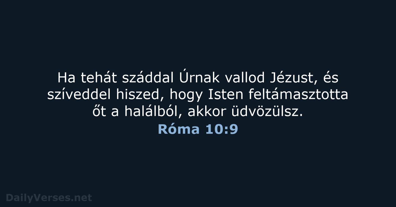 Róma 10:9 - UF