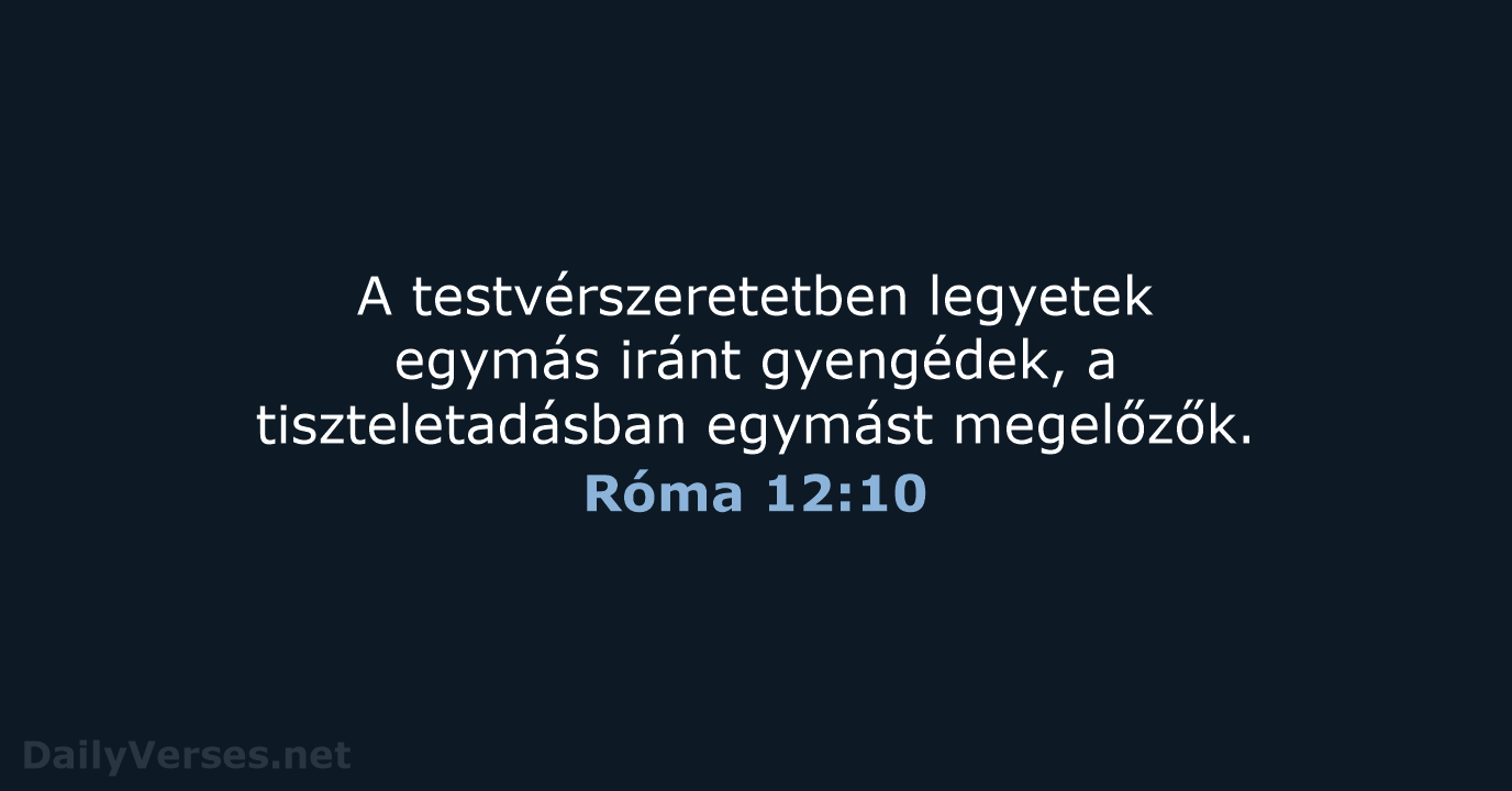 Róma 12:10 - UF