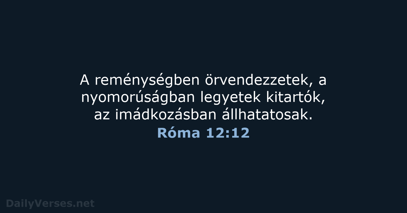 Róma 12:12 - UF