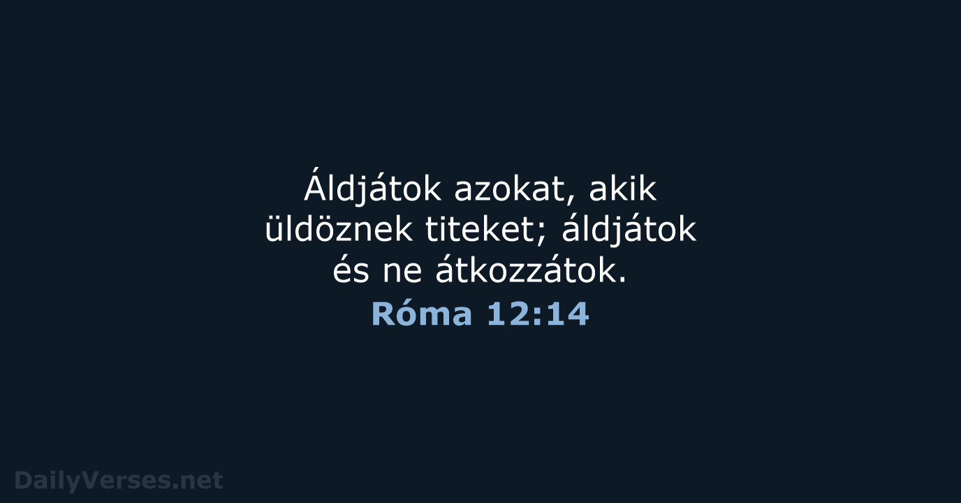 Róma 12:14 - UF