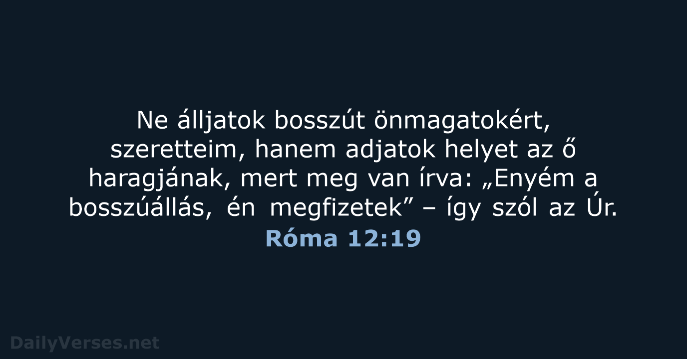 Róma 12:19 - UF