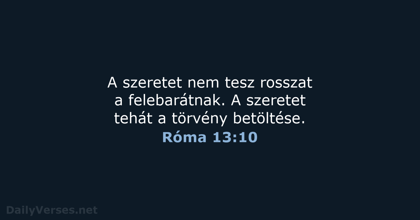 Róma 13:10 - UF