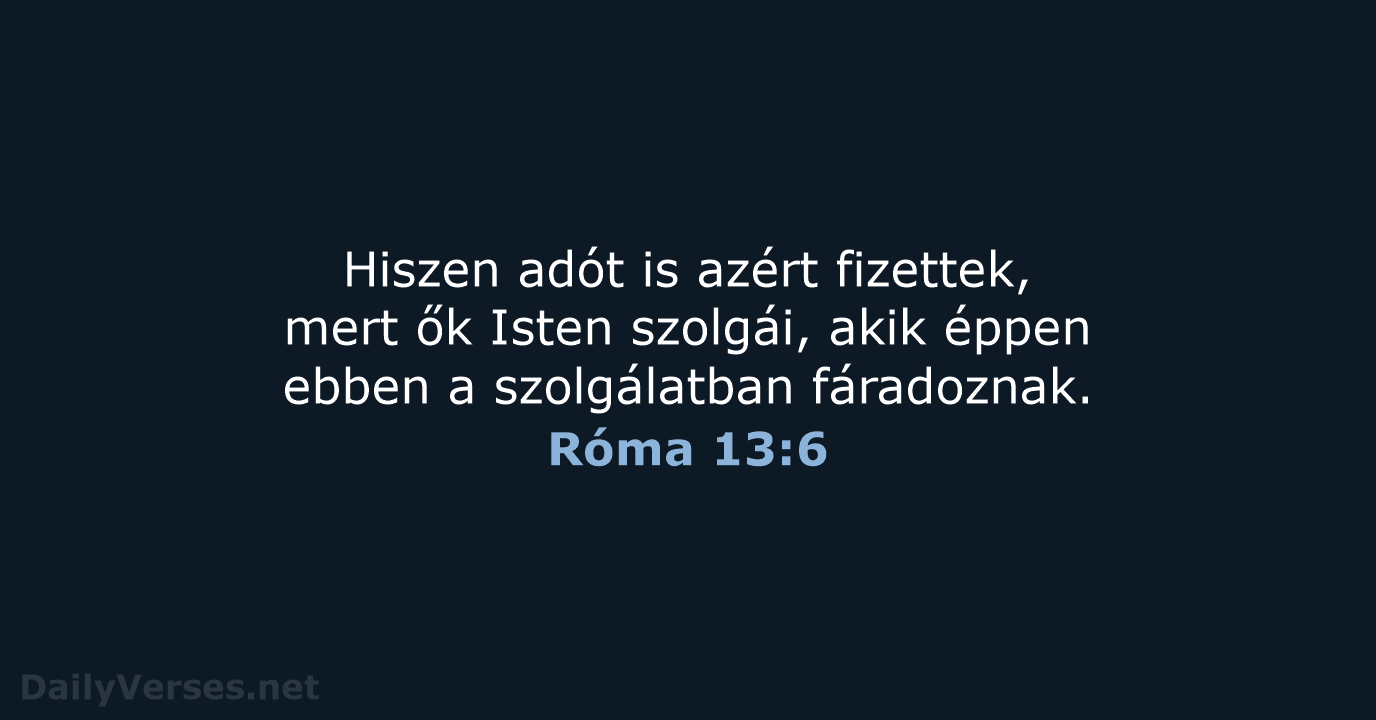 Róma 13:6 - UF