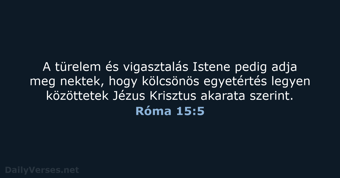 Róma 15:5 - UF