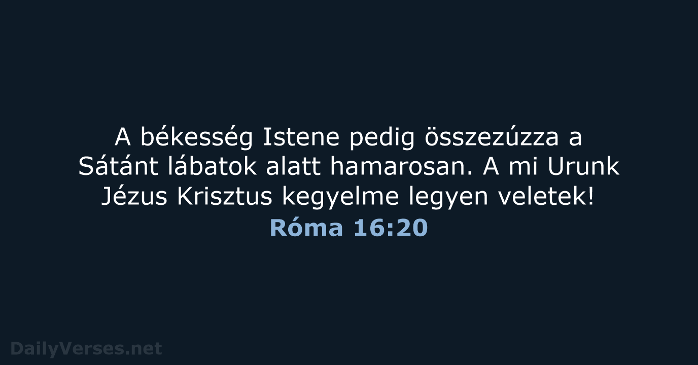 Róma 16:20 - UF