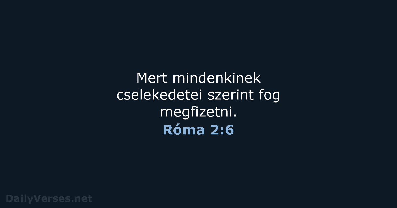 Róma 2:6 - UF